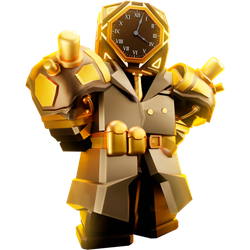 Golden Future Large Clockman