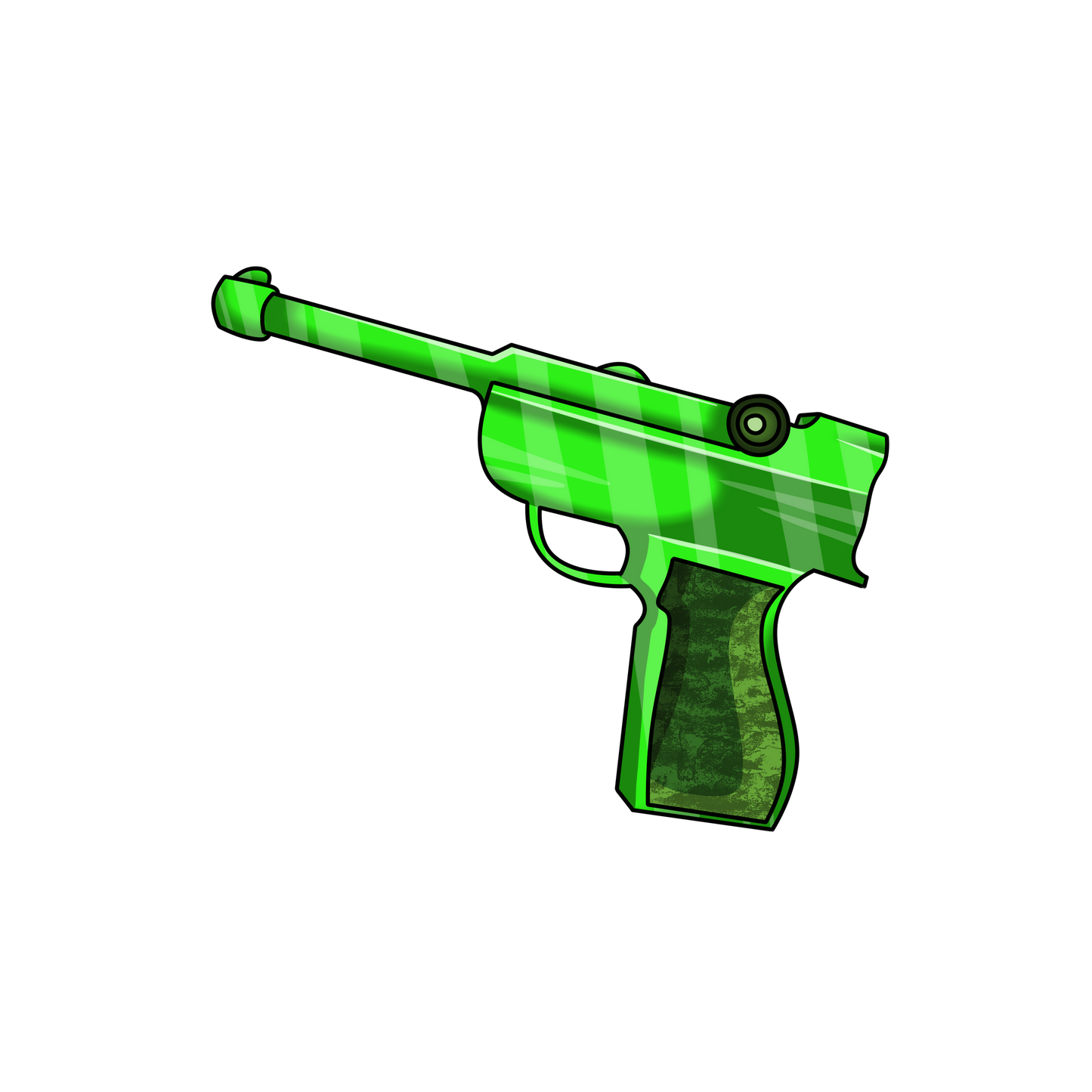 Green Luger Gun