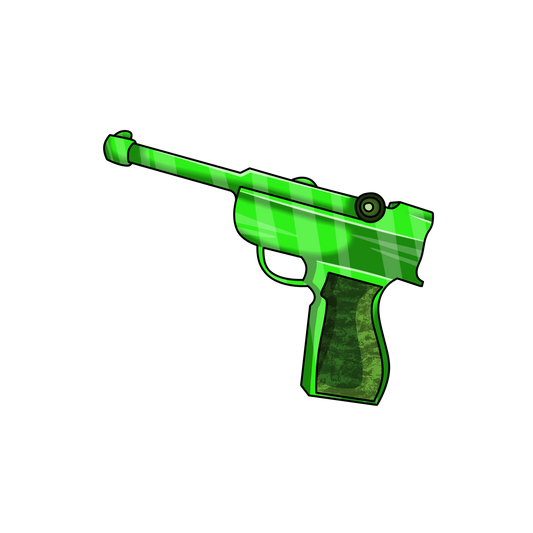 Green Luger Gun