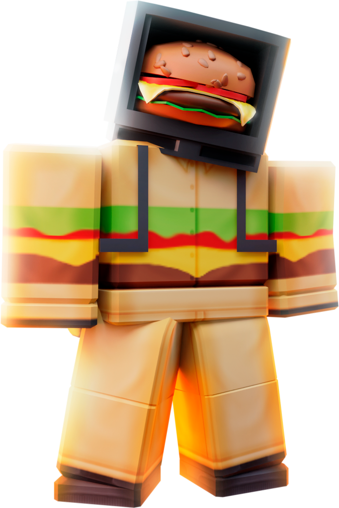 Hamburger TV Man